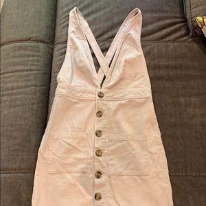 Grey Button down corduroy dress